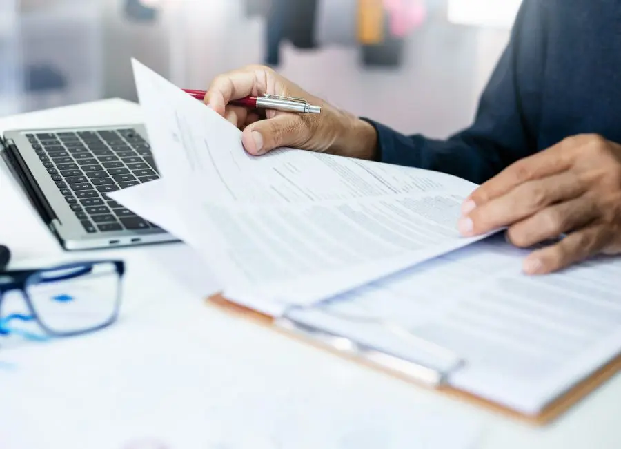 Funding advisor working through options with a small business owner